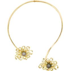 South Sea Cultured Pearl, Diamond, Gold Necklace