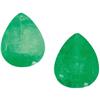 Image 1 : Two Unmounted Pear-Shaped Emeralds