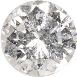 Unmounted Round Brilliant Diamond 0.97 ct H/SI1