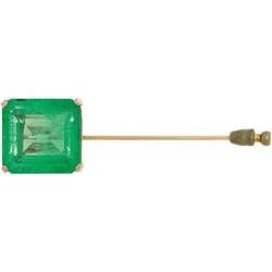 Huge Emerald, Gold Stickpin