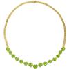 Image 1 : Heart-Shaped Peridot, Gold Necklace