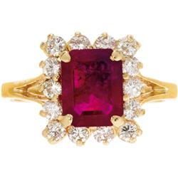 Ruby, Diamond, Gold Ring