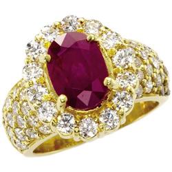 Ruby, Diamond, Gold Ring
