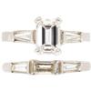Image 1 : Diamond, Platinum Ring Set
