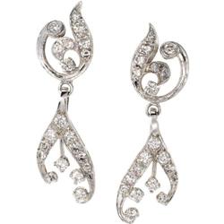 Diamond, White Gold Earrings