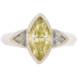 Colored Diamond, Diamond, Gold Ring