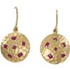 Image 1 : Ruby, Gold Earrings, Lunia