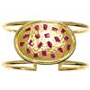 Image 1 : Ruby, Gold Bangle Bracelet, Lunia