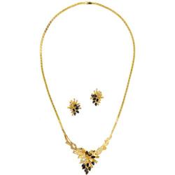 Diamond, Sapphire, Gold Jewelry Suite