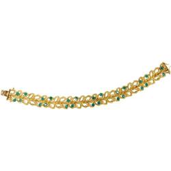 Emerald, Gold Bracelet