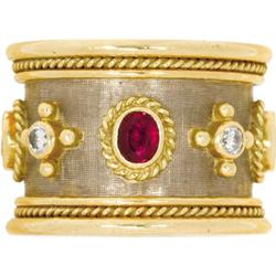 Ruby, Diamond, Gold Ring, Elizabeth Gage