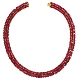 Ruby, Gold Necklace