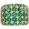 Image 1 : Emerald, Diamond, Gold Ring