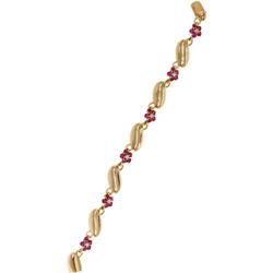 Diamond, Ruby, Gold Bracelet
