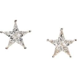 Diamond, Gold Star Earrings
