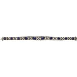 Sapphire, Diamond, Platinum Bracelet, Sophia D