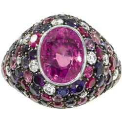 Sapphire, Diamond, Ruby, Gold Ring, Silverhorn