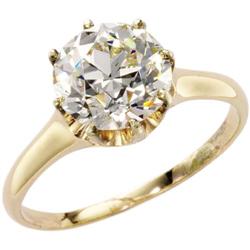 Diamond, Gold Solitaire Ring
