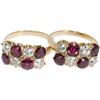 Image 1 : Ruby, Diamond, Gold Ring Set