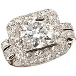 Art Deco Diamond, Platinum Ring