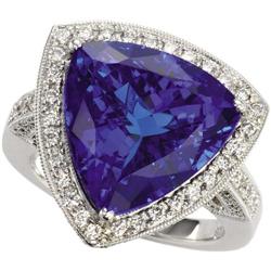 Tanzanite, Diamond, Gold Ring