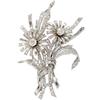 Image 1 : Diamond, Platinum Clip-Brooch