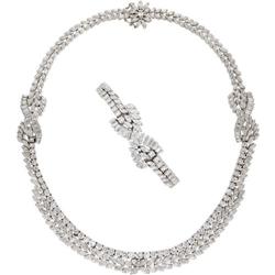 Diamond, Gold Jewelry Suite