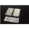 Image 1 : 2 TIMES THE MONEY $  1 TROY OZ. SILVER BAR / WAFER .999 STERLING