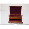 Image 2 : WOODEN JEWELRY BOX (5 1/4 X 13 1/2 IN WIDE)