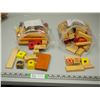 Image 1 : WOODEN TOYS, WOODEN BLOCKS (2X THE MONEY)
