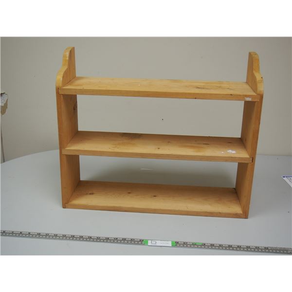 WOODEN SHELF 24 IN WIDE X 7 1/4 IN DEEP IN HIGH