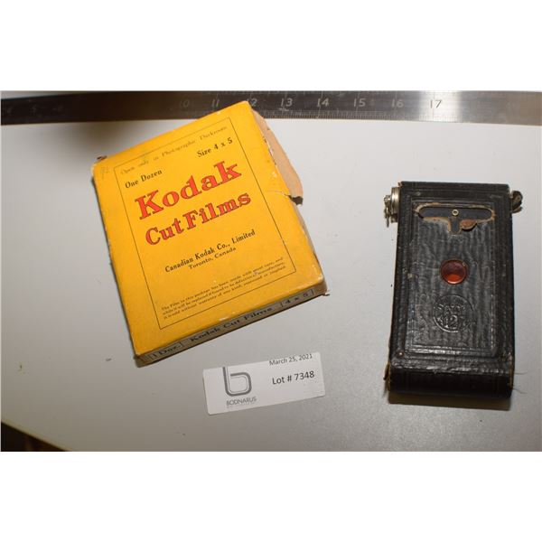 Kodak A127 Camera/Glass Slides Box