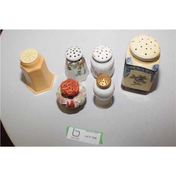 Japanese Shaker Lot (French Ivory, Majolica, ,etc.)