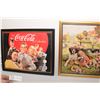 Image 1 : Coca Cola and Domestic Framed ADs