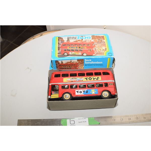 Tin Double Decker Bus Toy