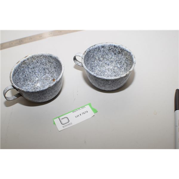 2X THE MONEY - Graniteware Coffee Cup