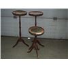 Image 1 : (3) WOODEN PLANT STANDS
