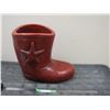 Image 1 : LONESTAR COWBOY BOOT ORNAMENT FROM TEXAS (15 X 17 IN LONG) (FLOWER POT?)