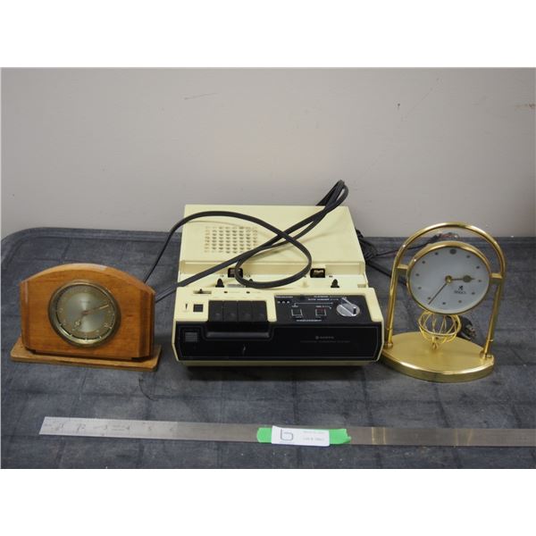 SANYO ANSWERING MACHINE, BIRKS & SAPHIRE CLOCKS