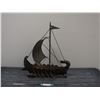 Image 1 : VIKING FOLK ART SHIP (20 X 22 1/2 IN TALL) MADE IN SPAIN