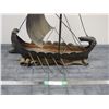 Image 2 : VIKING FOLK ART SHIP (20 X 22 1/2 IN TALL) MADE IN SPAIN