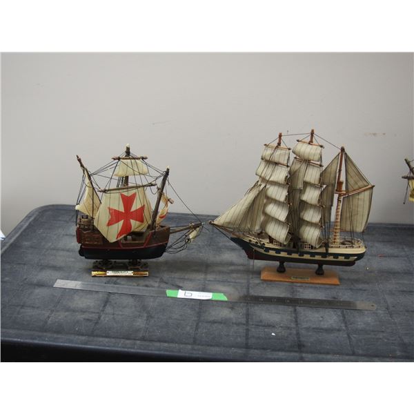 2X THE MONEY/ SHIP ORNAMENTS WOODEN