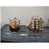 Image 1 : 2X THE MONEY/ SHIP ORNAMENTS WOODEN