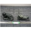 Image 1 : 2X THE MONEY/ SOAPSTONE CARVINGS A.WOLF ORIGINAL ONE IS SIGNED