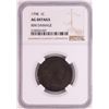 Image 1 : 1798 Draped Bust Large Cent Coin NGC AG Details