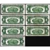 Image 2 : Lot of (7) 1928F/G $2 Legal Tender Notes