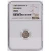 Image 1 : 1687 Germany 1 Pfennig Nurnberg Coin NGC MS64