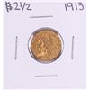 Image 1 : 1913 $2 1/2 Indian Head Quarter Eagle Gold Coin