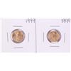 Image 1 : Lot of (2) 1999 $5 American Gold Eagle Coins