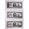 Image 1 : Lot of (3) 2003A $2 Colorized Overprint Federal Reserve Notes in Cases